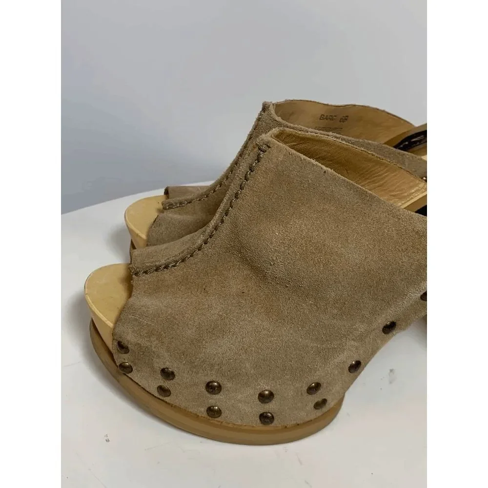 Steven by Steve Madden Barc Leather Suede Clogs - Picture 4 of 9